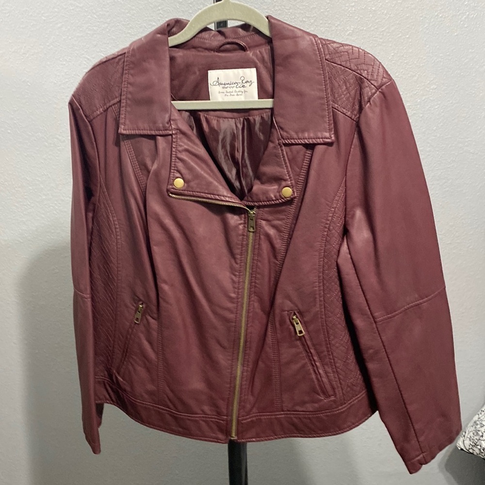 American Rag vegan leather jacket. - Picture 1 of 4